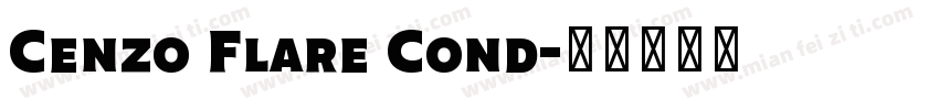 Cenzo Flare Cond字体转换
